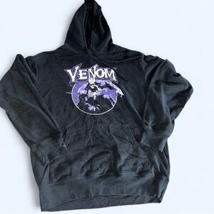 Marvel Gray Hoodie with Purple Graphic
